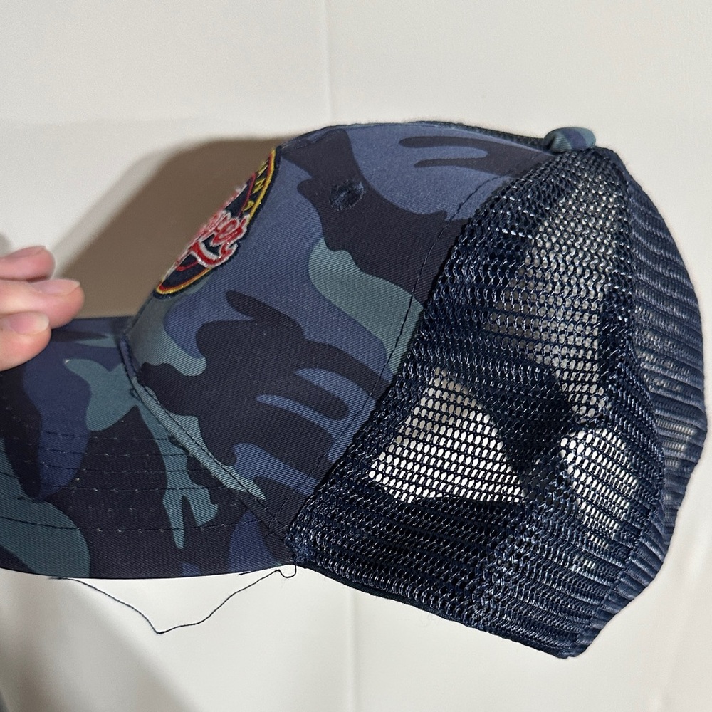 Indiana Fever Navy Camo Mesh Trucker Hat - Picture 5 of 6